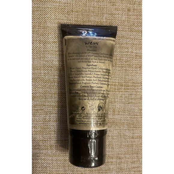 WEN By Chaz Dean Sweet Almond Mint Anti-Frizz Styling Creme 2 oz Tube Sealed - Picture 2 of 3